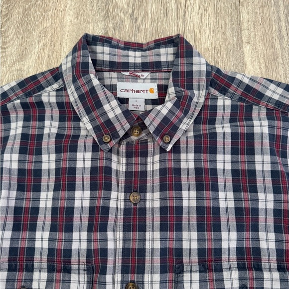 Carhartt men’s button-down longsleeve relaxed, fit size large - Picture 3 of 4